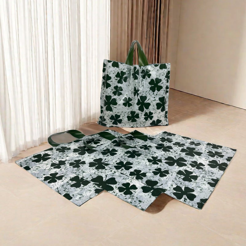 Thickened Plastic Clothing Store Transparent Bag Set Clothes Handbag Logo Gift Shopping Bag Packaging Bag - Image 5